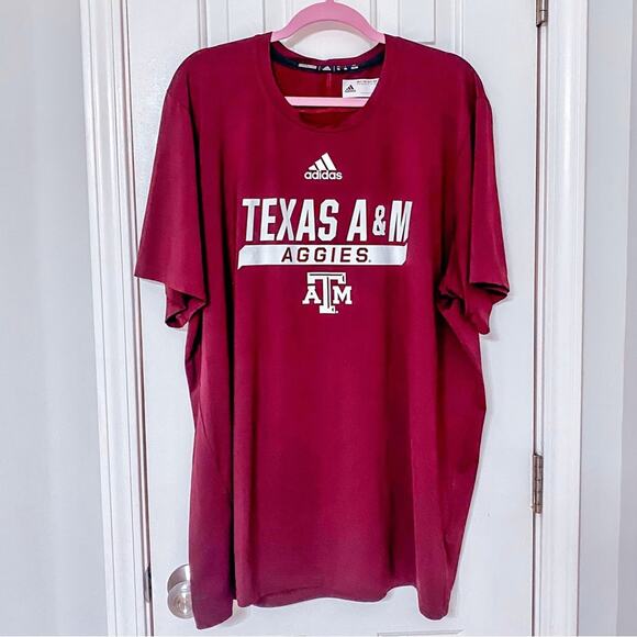 ADIDAS • Texas A&M Aggies Short Sleeve Dri-Fit Shirt - Picture 1 of 6